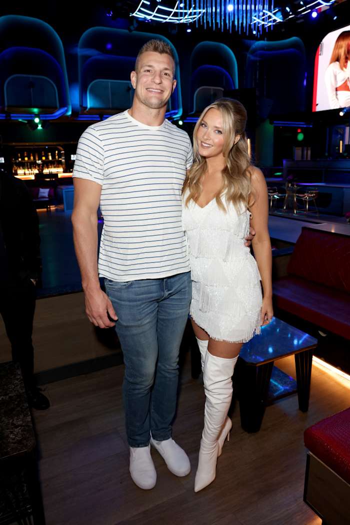 Camille Kostek and Rob Gronkowski